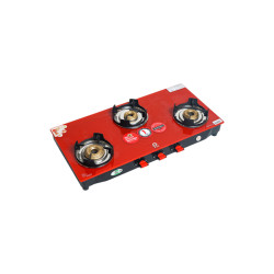 GAS STOVE ASAL 3 BR GLASS RED CROWN PS