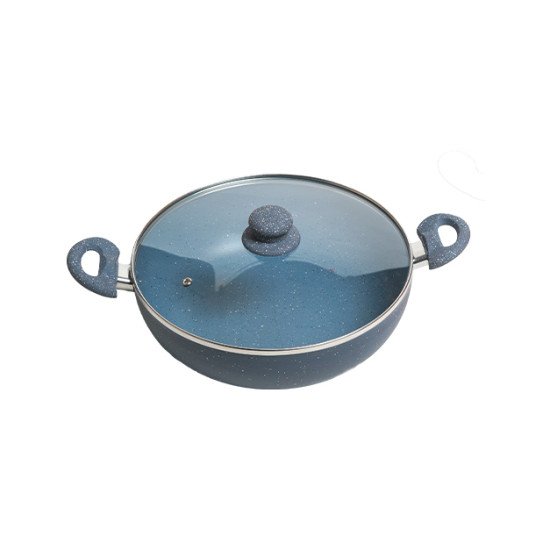 KADAI ASAL NON STICK 28 CM WITH GLASS LID